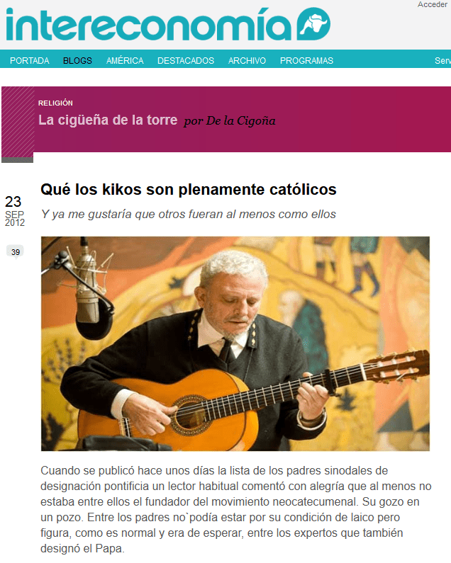 Qué los kikos son plenamente católicos Intereconomía 849972 2012-09-23 23-13-34