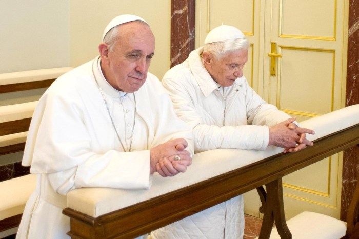Newly Appointed Pope Francis Visits Pope Emeritus Benedict At Castel Gandolfo