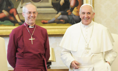Justin Welby and Pope Francis