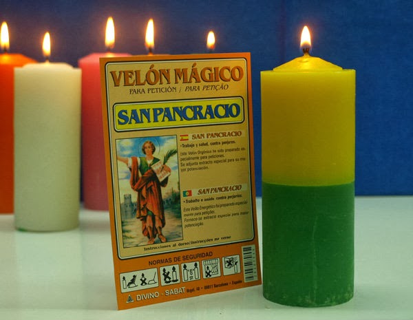 san pancracio y velas