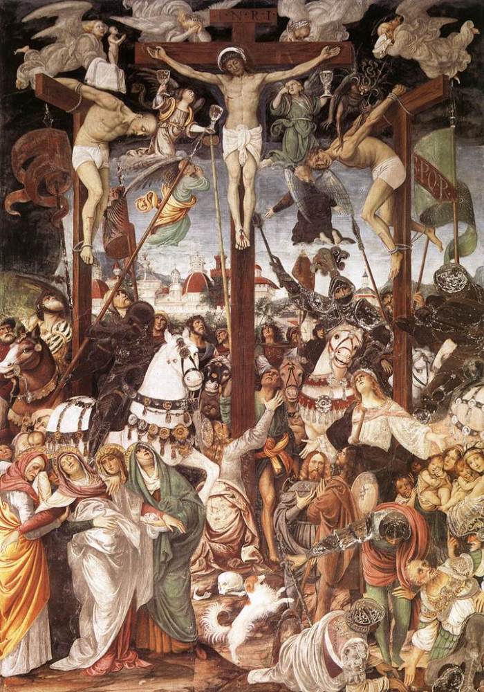 Gaudenzio_Ferrari,_Crucifixion,_1513,_fresco,_S._Maria_delle_Grazie,_Varallo_Sesia