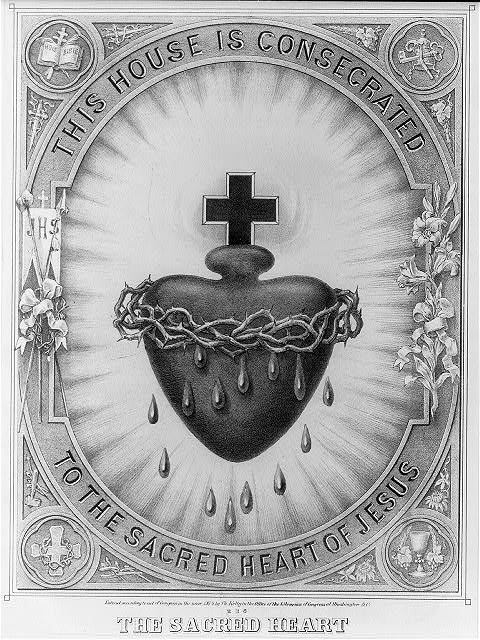 sacred-heart-b+w