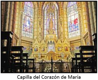 Capilla Corazón de María con letras