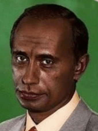 Putin negrísimo