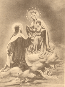 teresa con la virgen del carmen