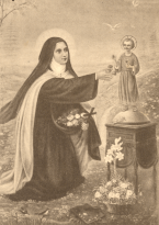 teresa dando flores a nino