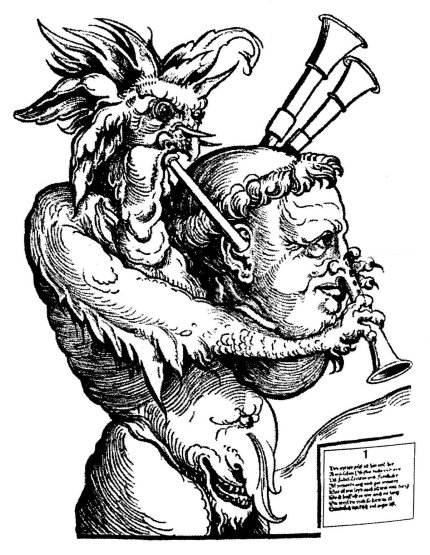 El_Demonio_con_gaita_(grabado_de_Erhard_Schön,1525)