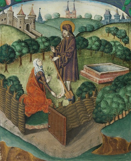 Christ_appears_to_Mary_Magdalen_as_a_gardener_(Noli_me_tangere)_(f._134v)_Cropped