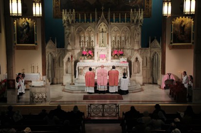 Laetare Sunday (March 6, 2016) at the Church of the Holy Innocents, NYC.